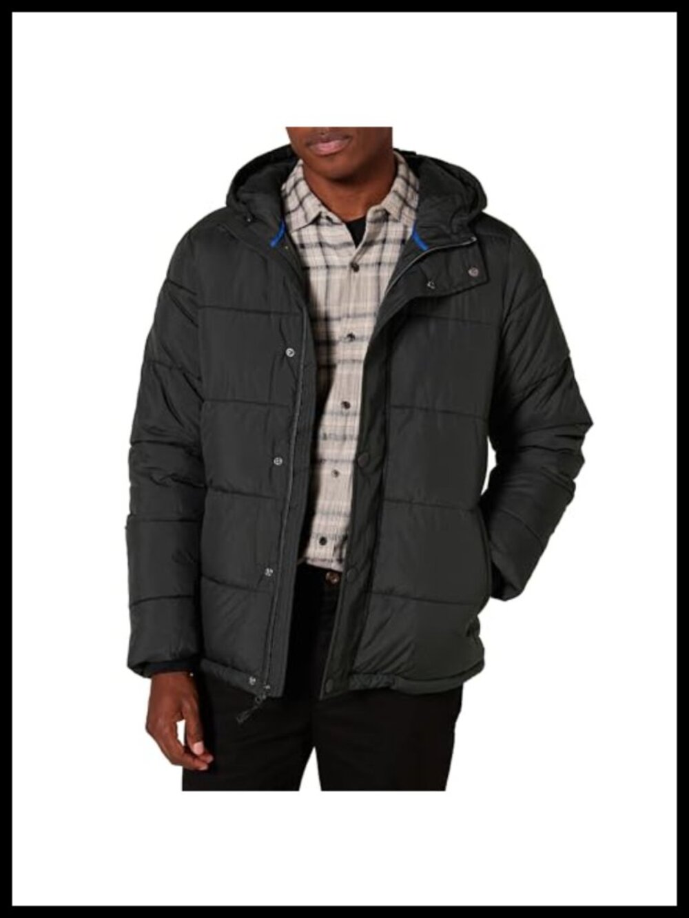 Heavyweight Hooded Puffer Coat Water-Repellant Insulated Winter